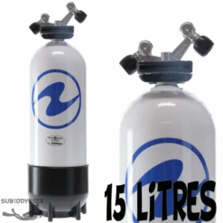 Bouteille 15 Litres 230 Bars 2 Sorties TAG - Aqualung