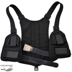 Baudrier Modulable 4 à 9 Kg Grenaille Inox Sangle Caoutchouc & Boucle US Inox - Sublest