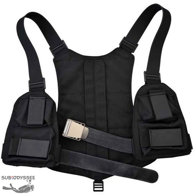 Baudrier Modulable 4 Ă 9 Kg Grenaille Inox Sangle Caoutchouc & Boucle US Inox - Sublest