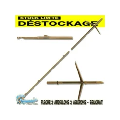 Flèche Ø 7 Mm 2 Ardillons & 2 Ailerons Soudés De Beuchat - Destockage