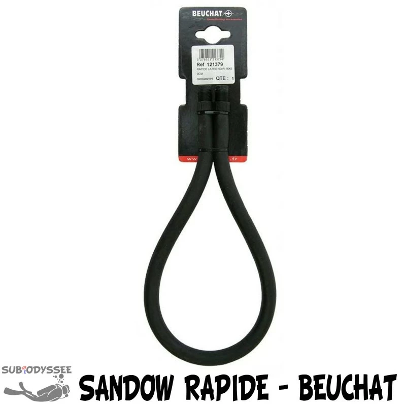 Sandow RAPIDE Ă 18mm Latex Noir (Monobrin) - Beuchat