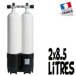 Bi-Bouteille De Plongée 2 X 8.5 Litres 230 Bars (Ø140mm) - Roth