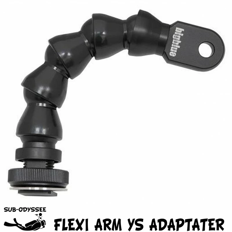 Bras Photo Flexible 15cm FLEXI ARM HOT SHOE YS Adapter 6" - BIGBLUE