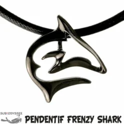 Pendentif FRENZY REEF SHARK Hematite - BigBlue By St John