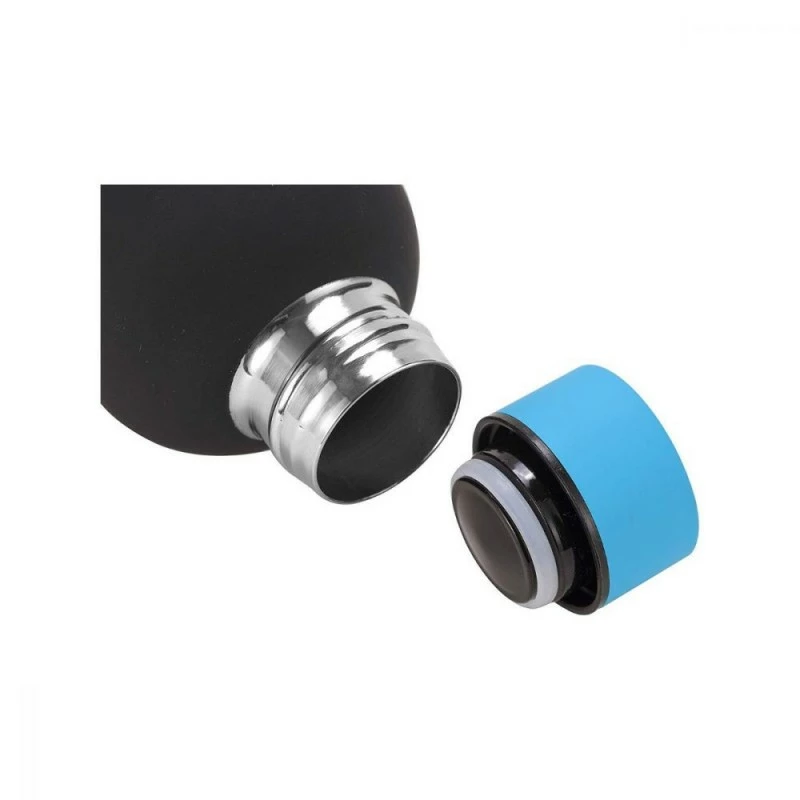 Bouteille THERMOS 500ml Caoutchouc NOIR BLEU - Cressi – Image 4