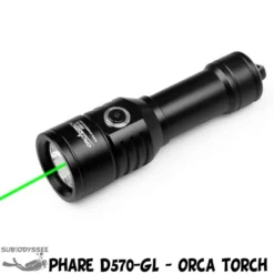 D570GL Phare 100Lumen + Pointeur Laser - Orca Torch