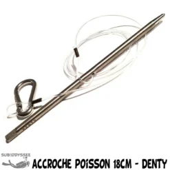 Accroche Poisson 18cm Cable Nylon Avec Stylet Inox - Denty