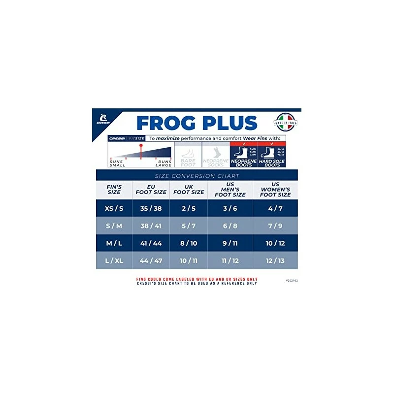 FROG PLUS Palme Réglable De Plongée - Cressi – Image 2