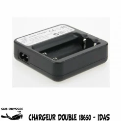 Chargeur Double Pour Batteries 18650 Lithium (240') 4.2V 1A - IDas / ITorch