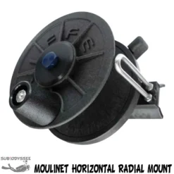 Moulinet HORIZONTAL N.F. Montage RADIAL Pour Arbalète COMPETITOR - Riffe