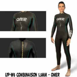 Combinaison UP-W6 Femme En 1.5mm Umberto PELIZZARI Pour Apnée & Nage - Omer