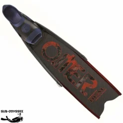 STINGRAY DUAL CARBONE Palme Apnée Chausson Noir/Bleu - Omer
