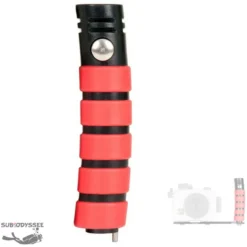 Poignée GAUCHE à Clamper Avec Grip Rouge Pour Platine Ikelite