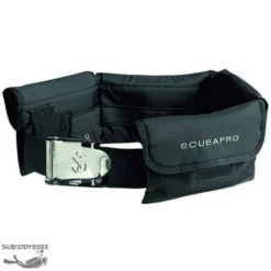 Ceinture De Lest à Poches Noire Avec Boucle Inox - Scubapro